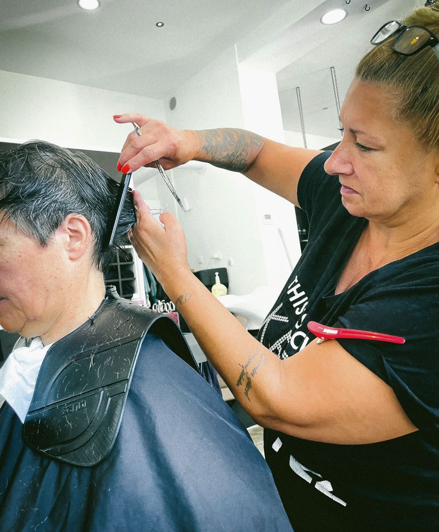 Haarschnitt von einer Friseurmeisterin in München
